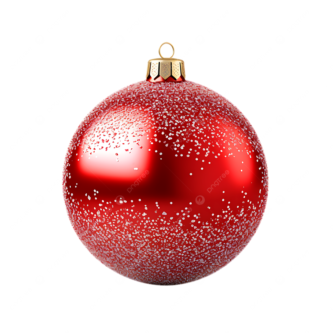 SHINI PRINTED CHRISTMASS BALL RED 012150